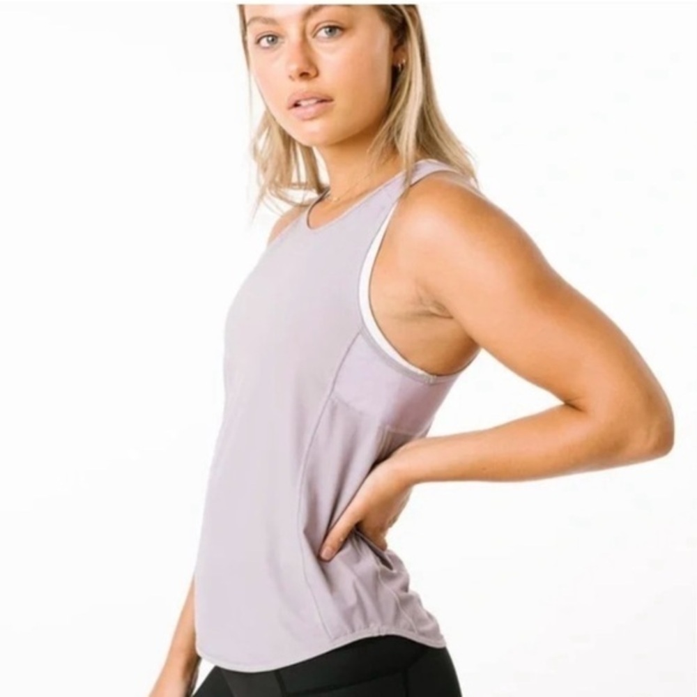 Zyia Lilac Tank Top with Mesh Woman’s Size XXL - NWT